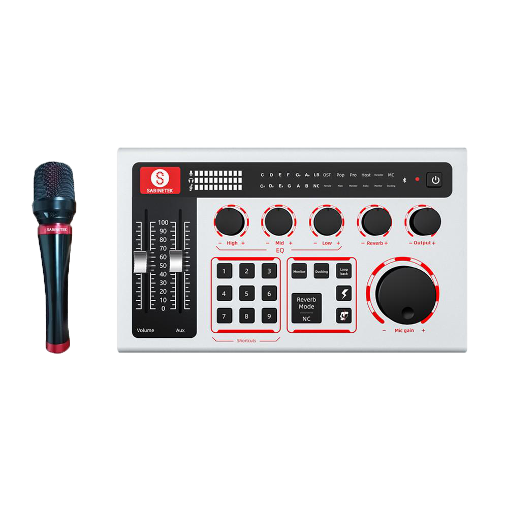 SabineCast Audio Mixer Sound Board
